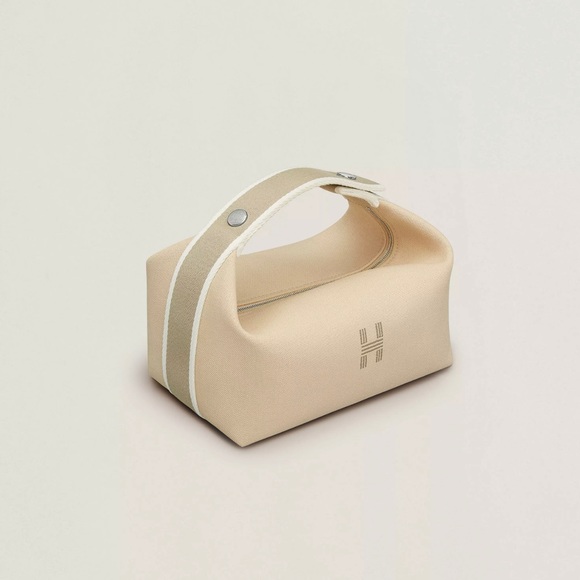 Hermes Bags Hermes Canvas Small Brideabrac Pouch In Natural Pm